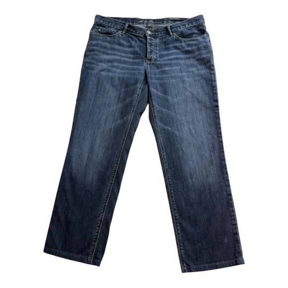 Eddie Bauer Vintage Boyfriend Relaxed Jeans With Button Fly - Size 14 - Picture 1 of 10